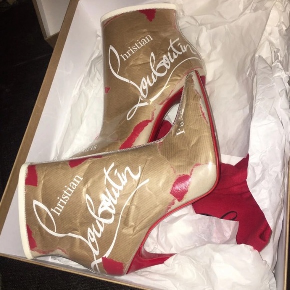 SOLD ‼️Christian louboutin booties 100mm 38euro - Picture 2 of 7